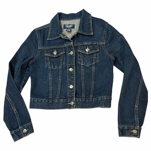 Angels Y2K Dark Blue Denim Jacket - Size S